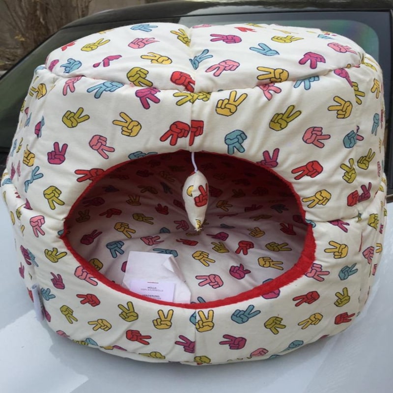 犬用寝具用プリントペットベッド